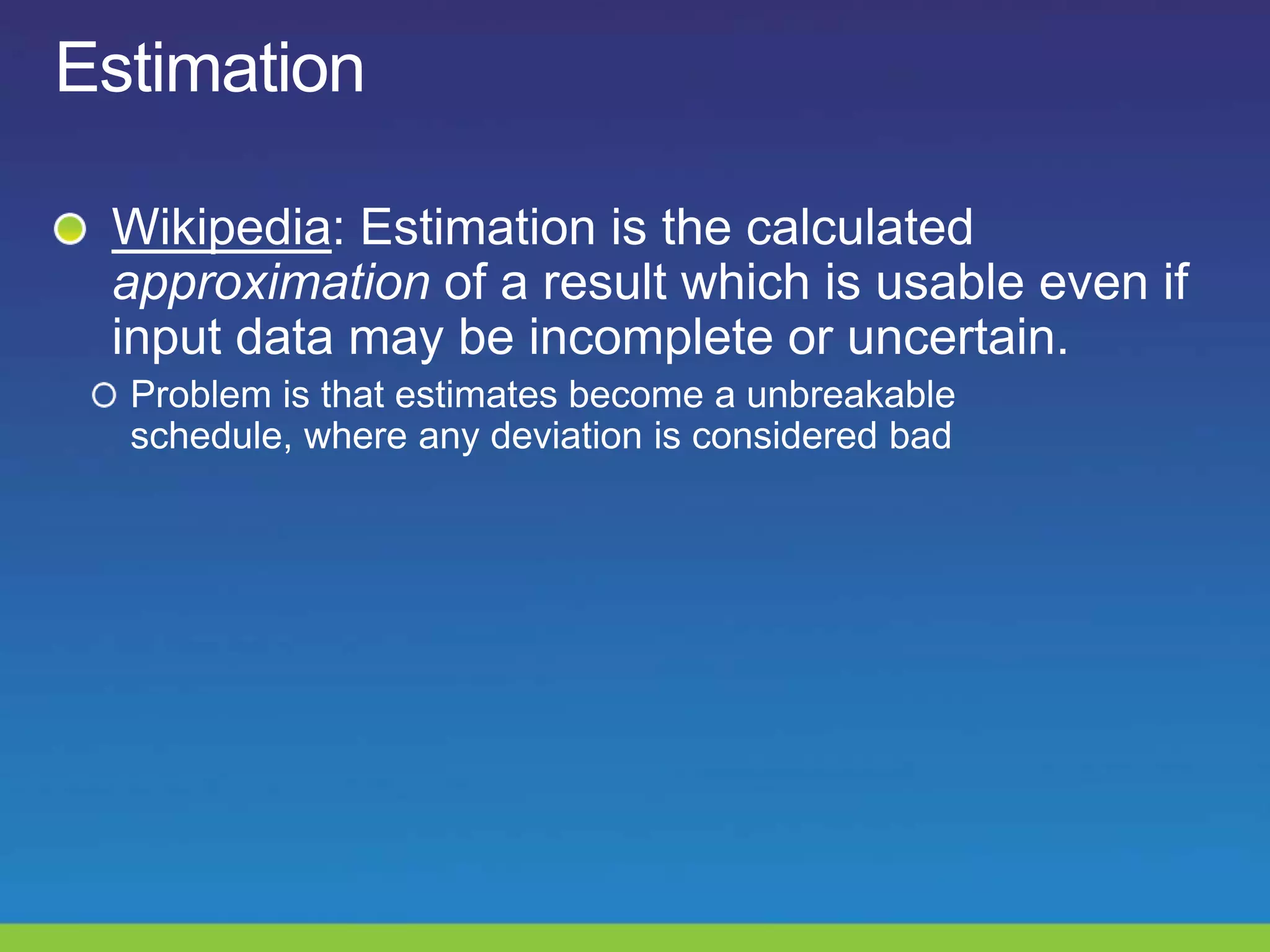 Agile estimation | PPTX