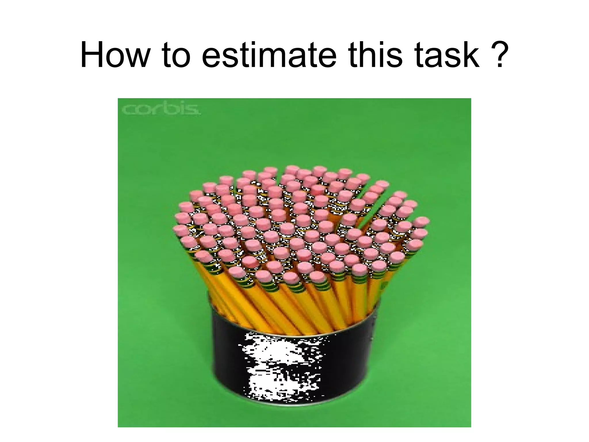 How to estimate this task ? 