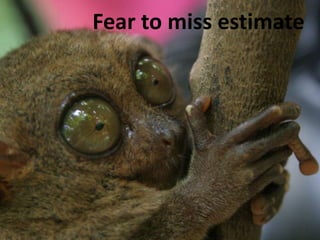 Fear to miss estimate