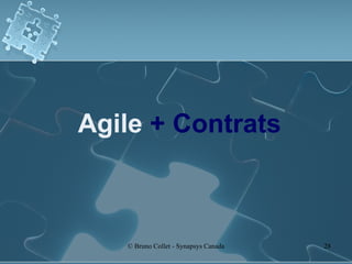 Agile  + Contrats 