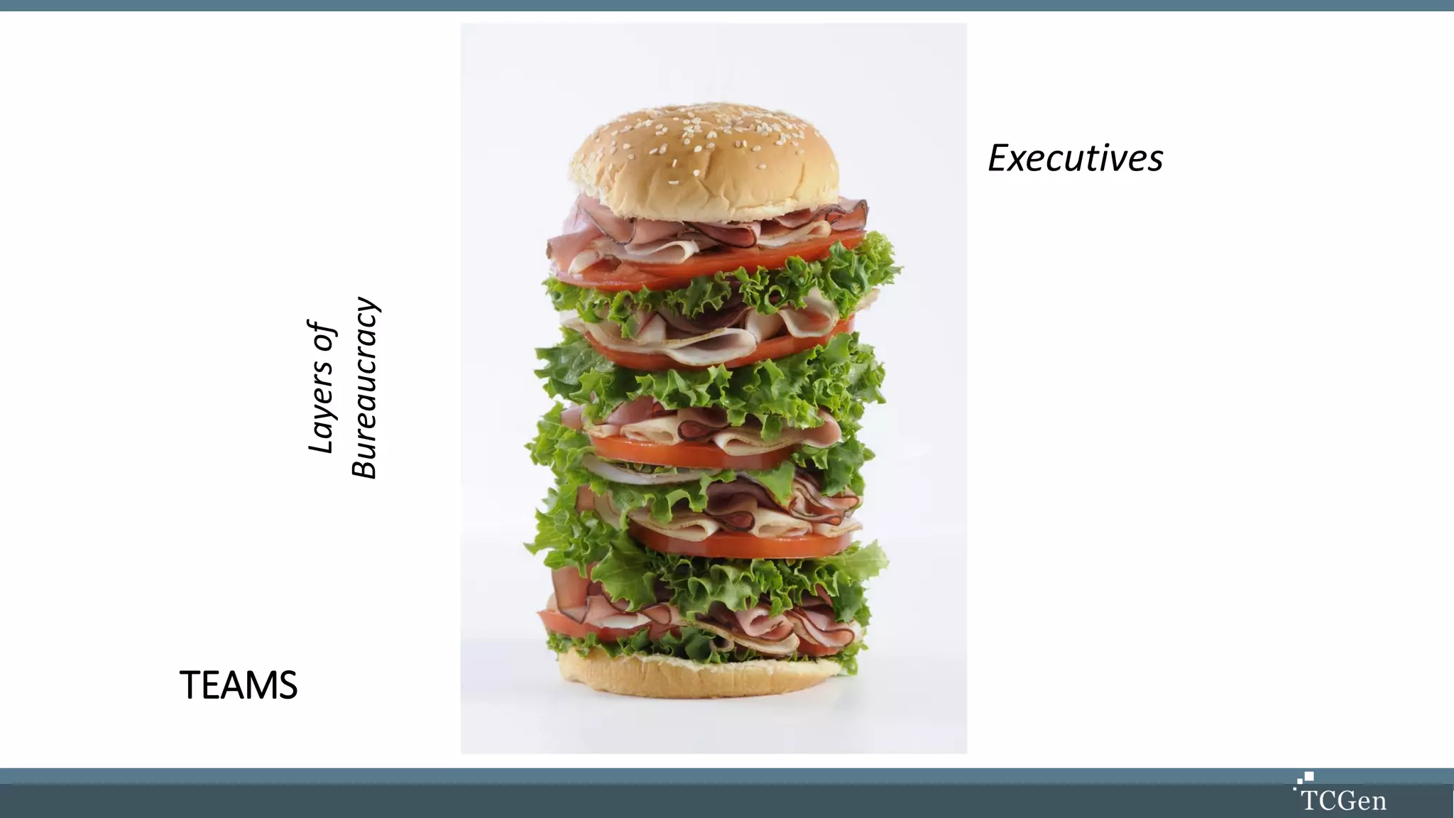 TEAMS
Executives
Layersof
Bureaucracy
 