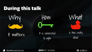 @rhwy #jetbrainsnight paris 2019 - Rui Carvalho hello@rui.fr
During this talk
Why How
It is connected
to agile
It matters
What
Is this really
about
 