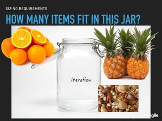 SIZING REQUIREMENTS
HOW MANY ITEMS FIT IN THIS JAR?
 