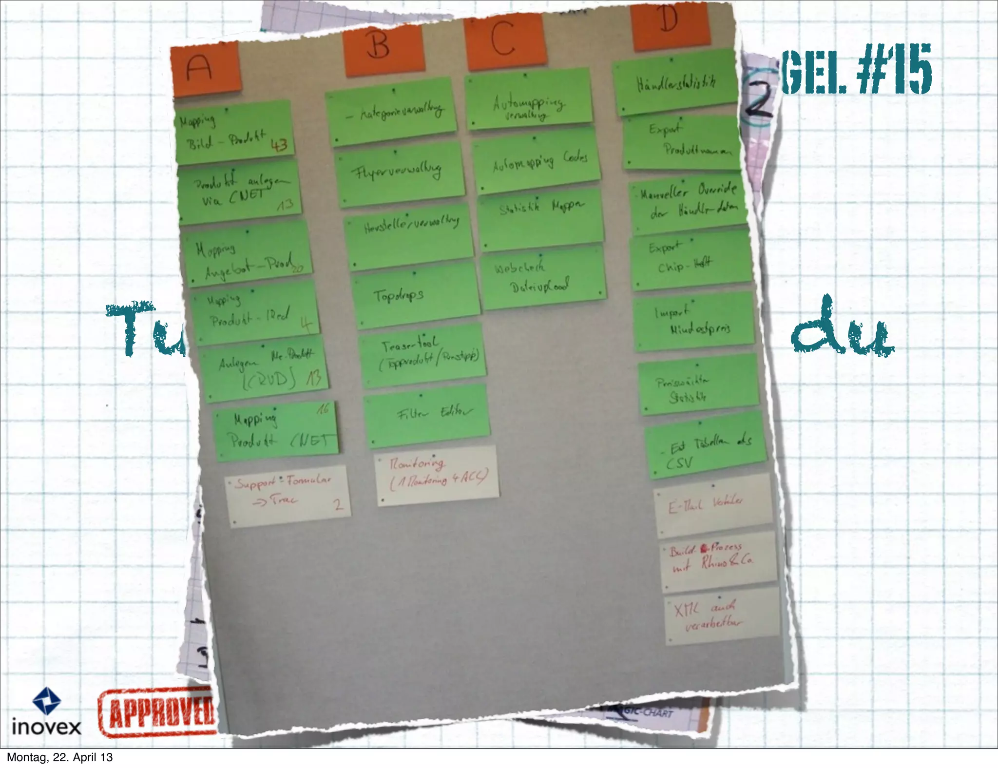 Tue so als wärst du
transparent
Regel#15
 