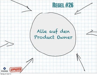 Alle auf den
Product Owner
Regel#26
 