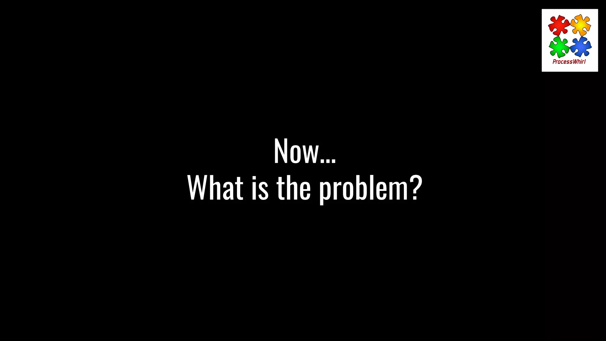 Now…
What is the problem?
 