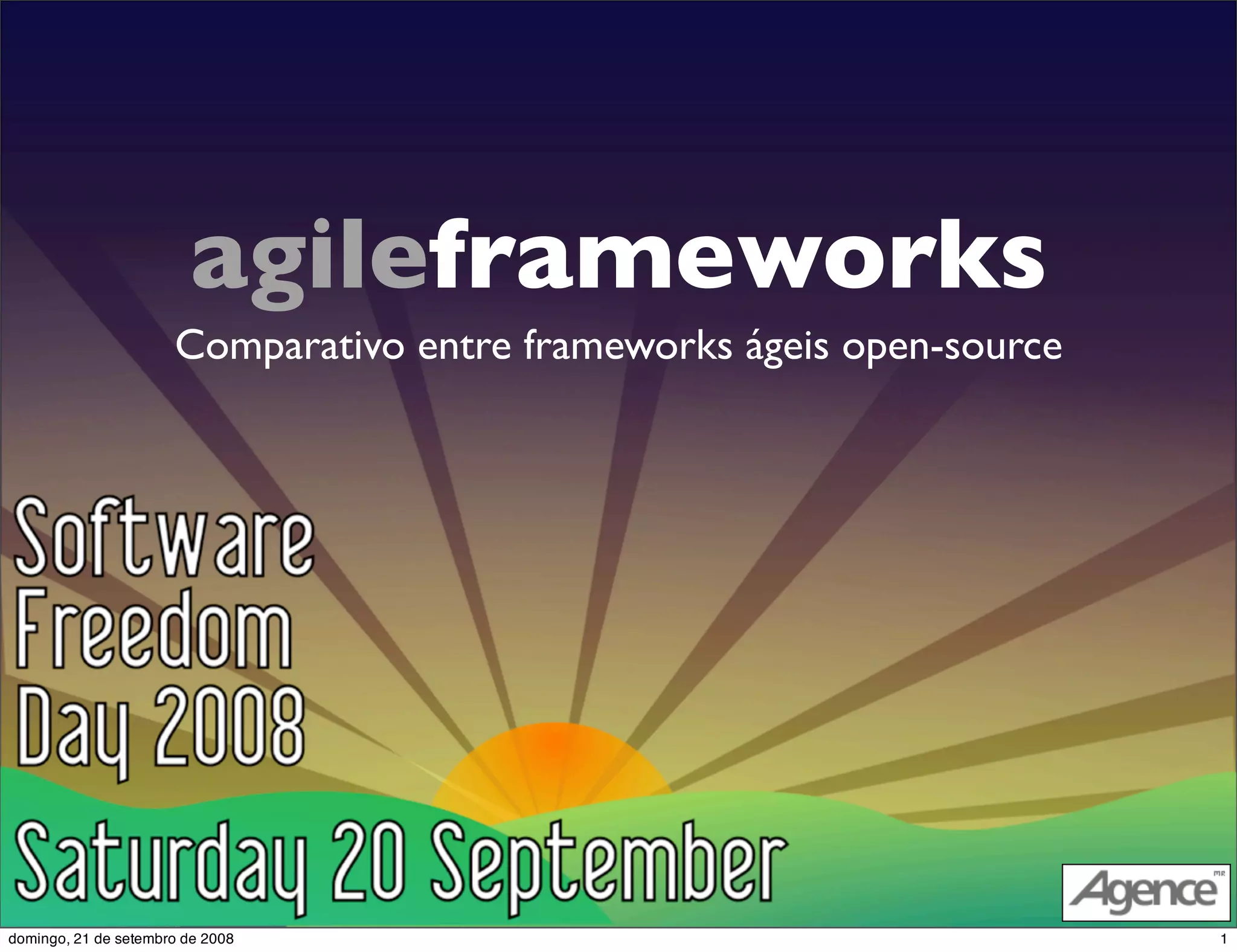 Comparação entre Frameworks Web Ágeis