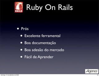 Comparação entre Frameworks Web Ágeis