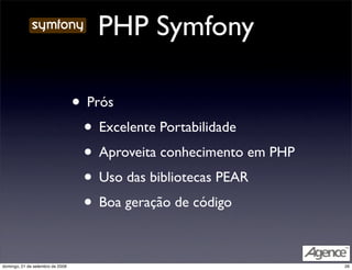 Comparação entre Frameworks Web Ágeis