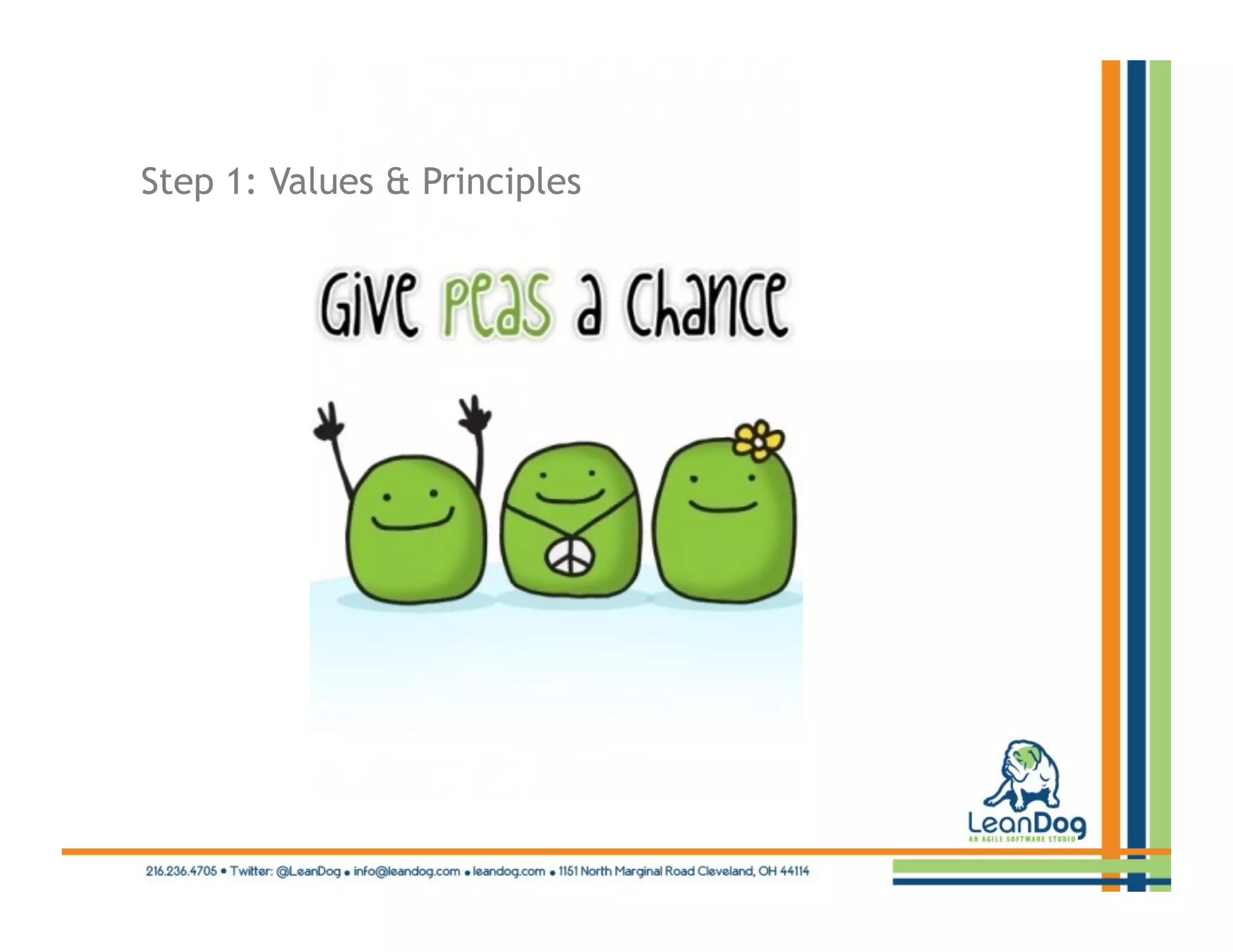 Step 1: Values & Principles
 