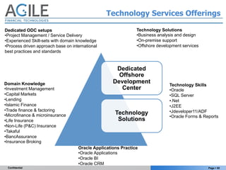 Technology Services Offerings

Dedicated ODC setups                                            Technology Solutions
• Proj...