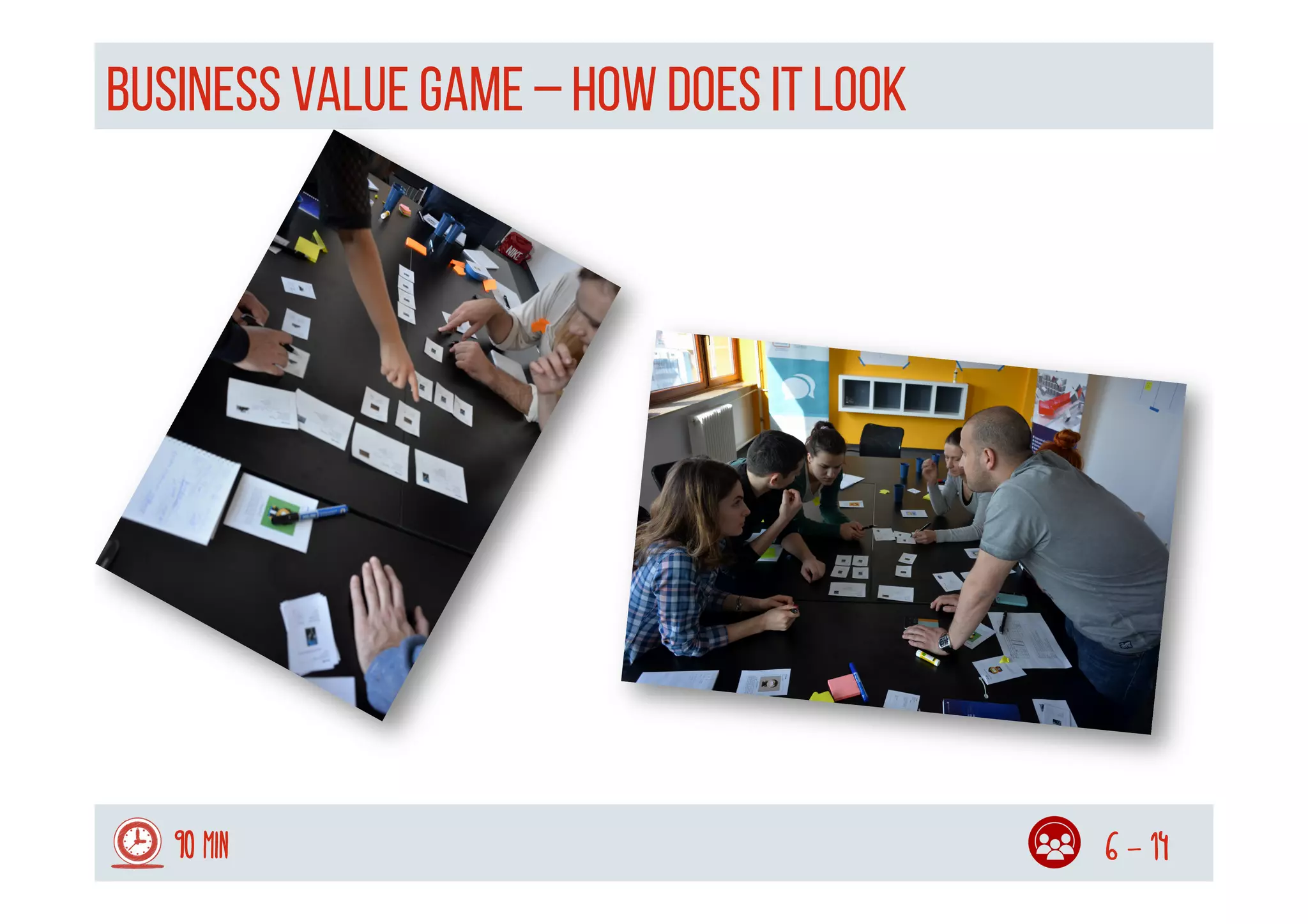 Business Value GAME – HOW does it look
90 min 6 - 14
 