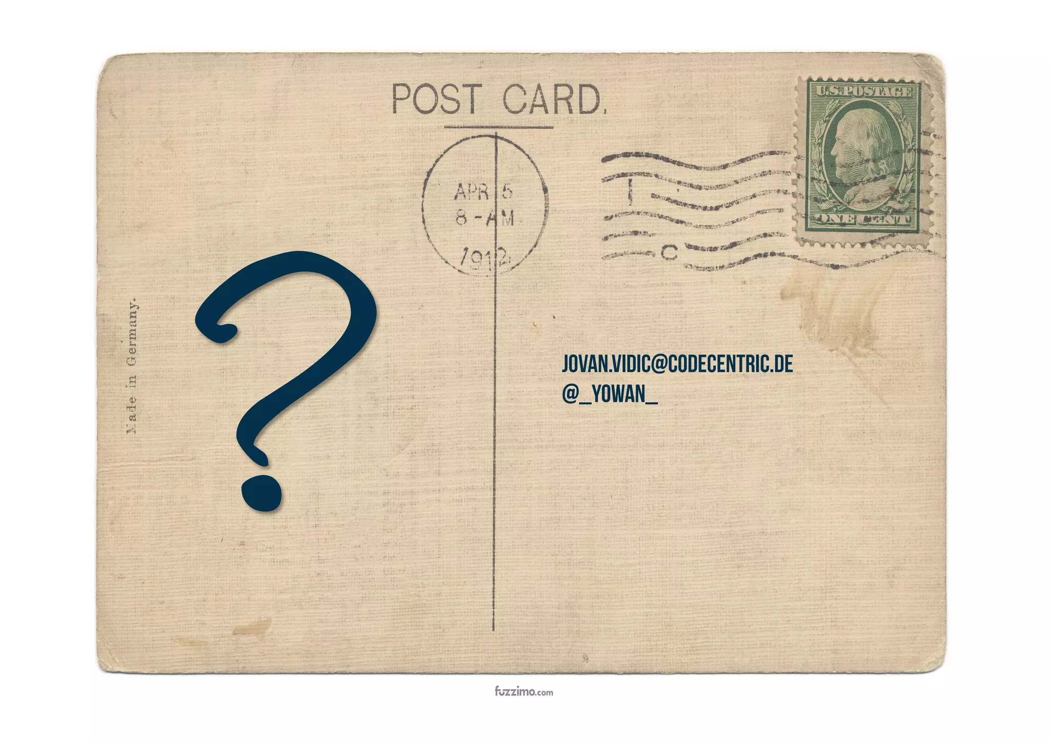 jovan.vidic@codecentric.de
@_yowan_
?
 