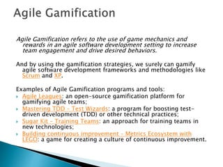 Agile gamification | PPTX