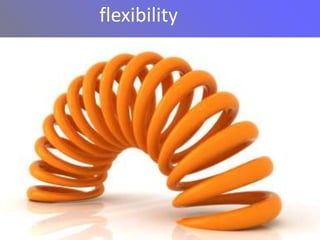 flexibility
 
