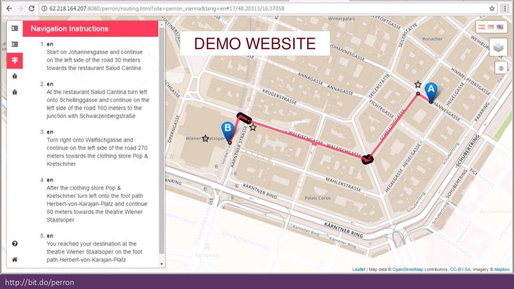 Landmarkbased instructions for pedestrian navigation systems using O…