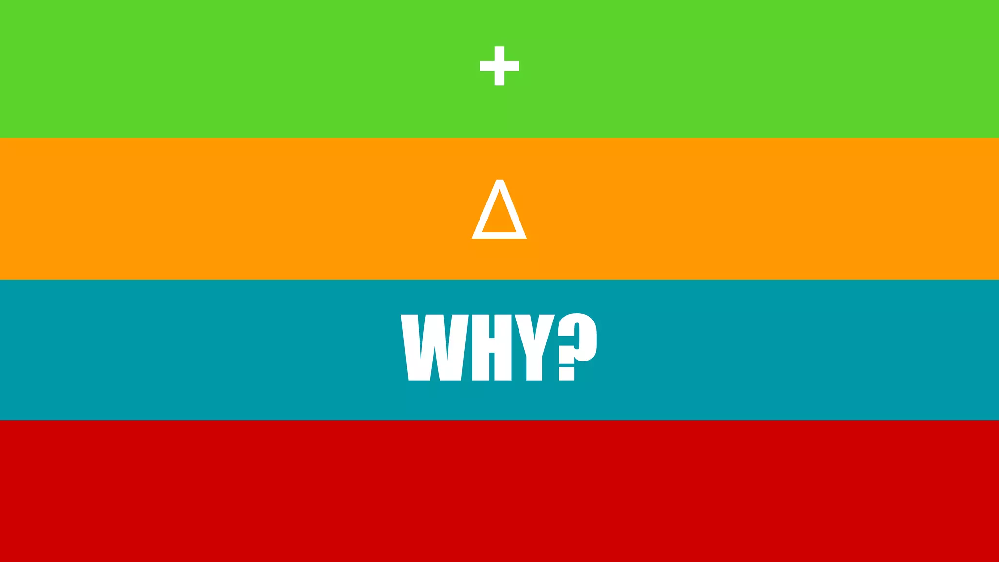 +
Δ
WHY?