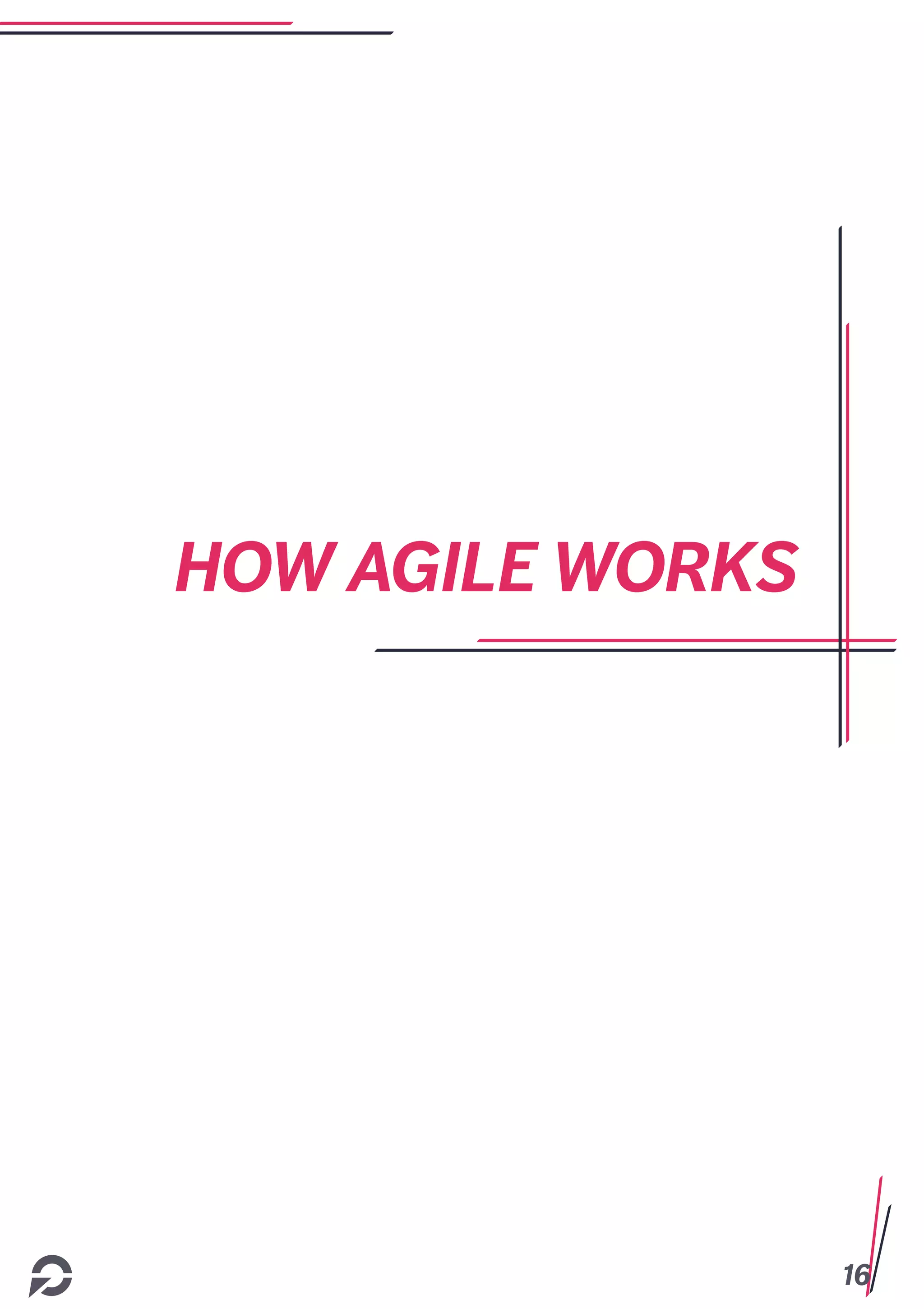 16
HOW AGILE WORKS
 