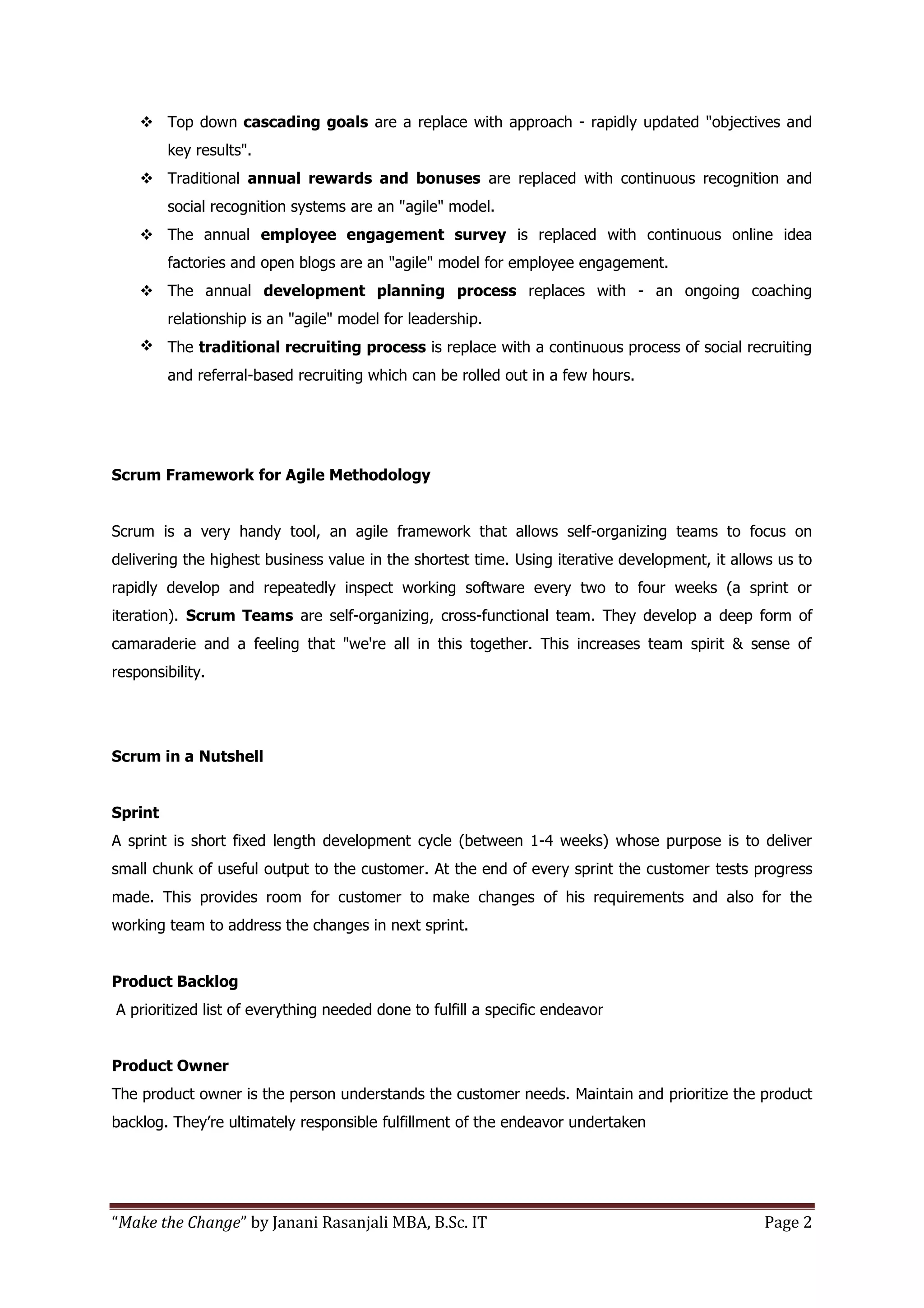 Agile HR management | PDF
