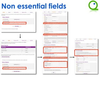 Non essential fields
 