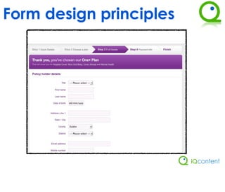 Form design principles
 