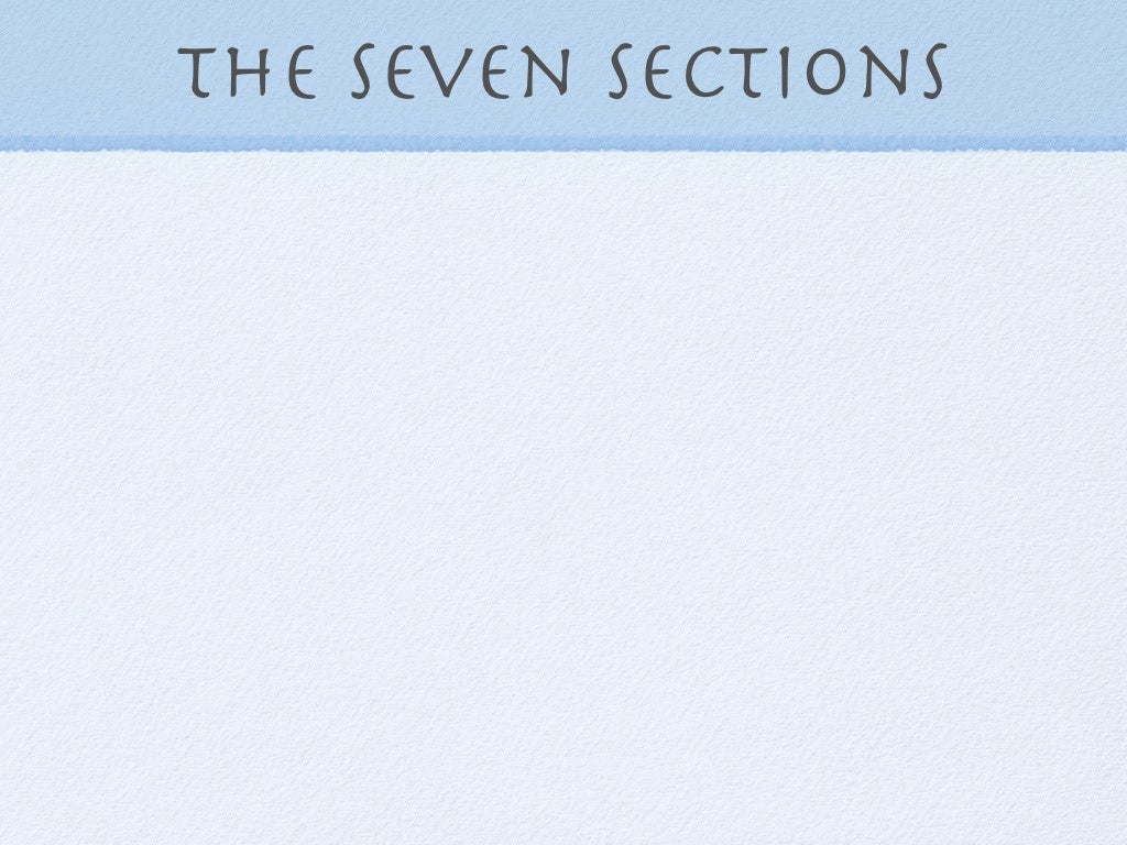 The Seven Sections