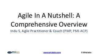 © Whizlabswww.whizlabs.com
Agile In A Nutshell: A
Comprehensive Overview
Indu S, Agile Practitioner & Coach (PMP, PMI-ACP)
 