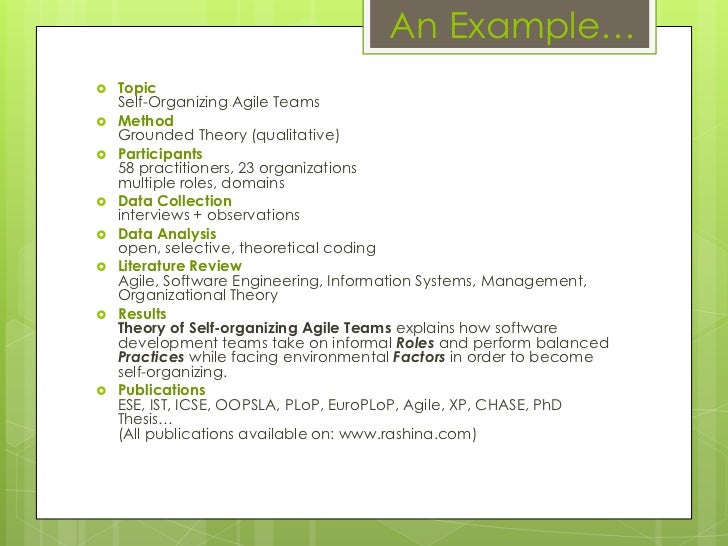 Phd thesis on agile techniques