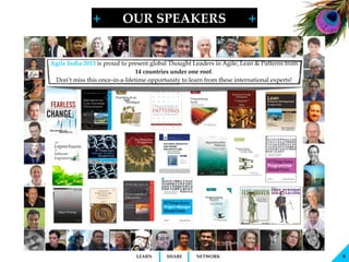 +          OUR SPEAKERS                                 +


Agile India 2013 is proud to present global Thought Leaders in...