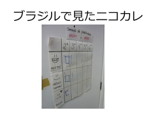 ブラジルで⾒たニコカレ
 