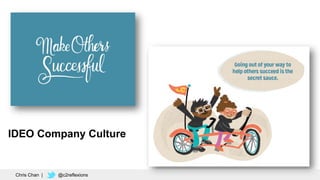 50
IDEO Company Culture
Chris Chan | @c2reflexions
 