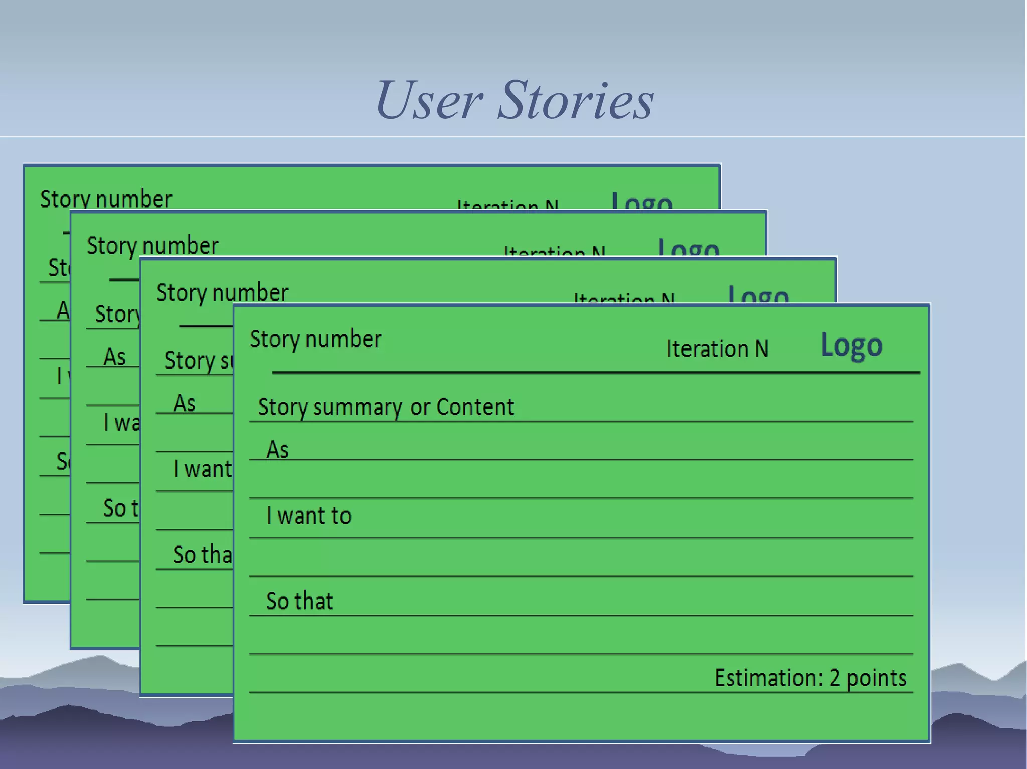 User Stories
 