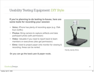 An agile approach to iPhone design:  Paper prototyping + user testing
