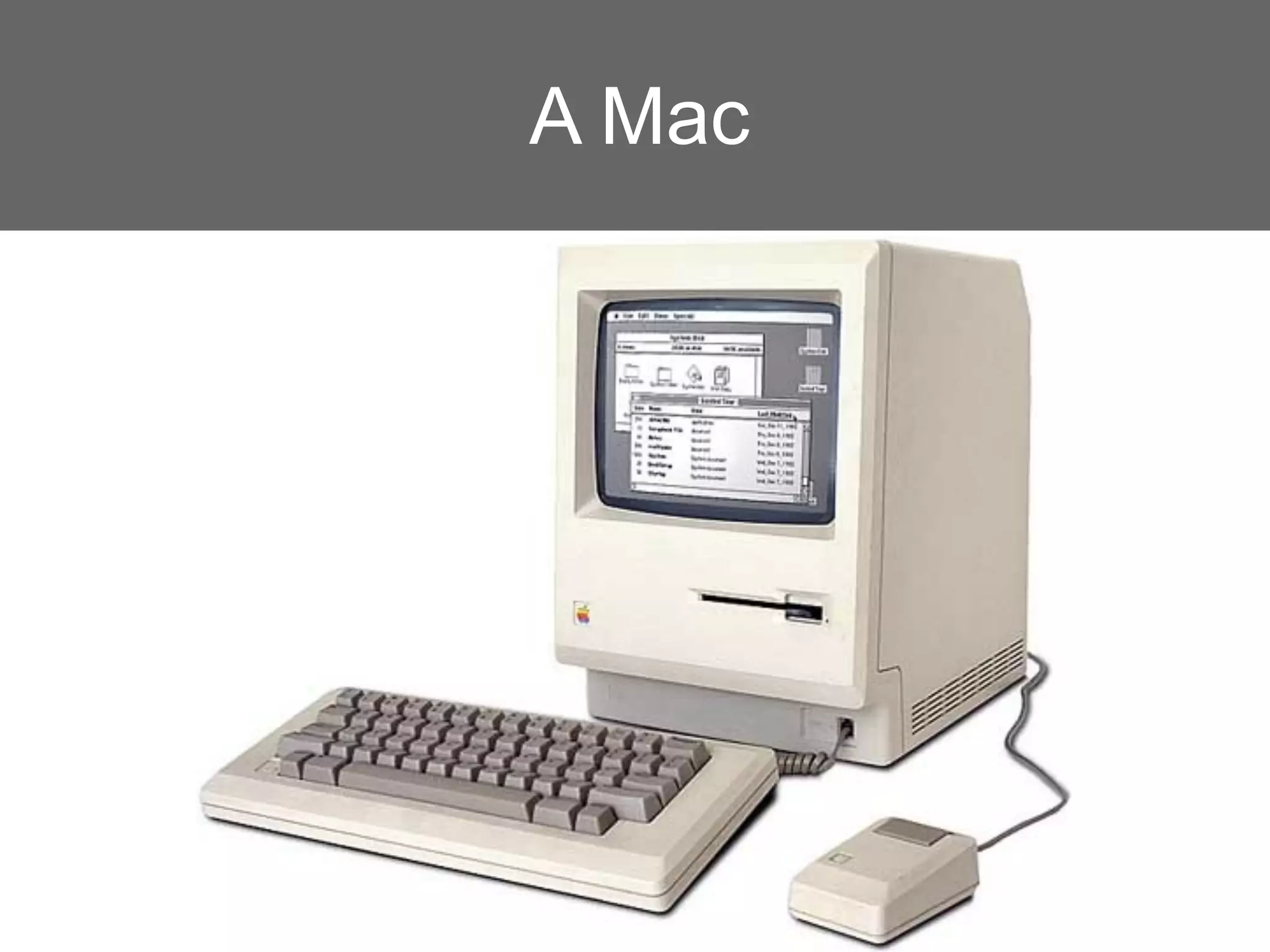 A Mac
 