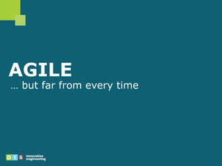 AGILE
… but far from every time
 