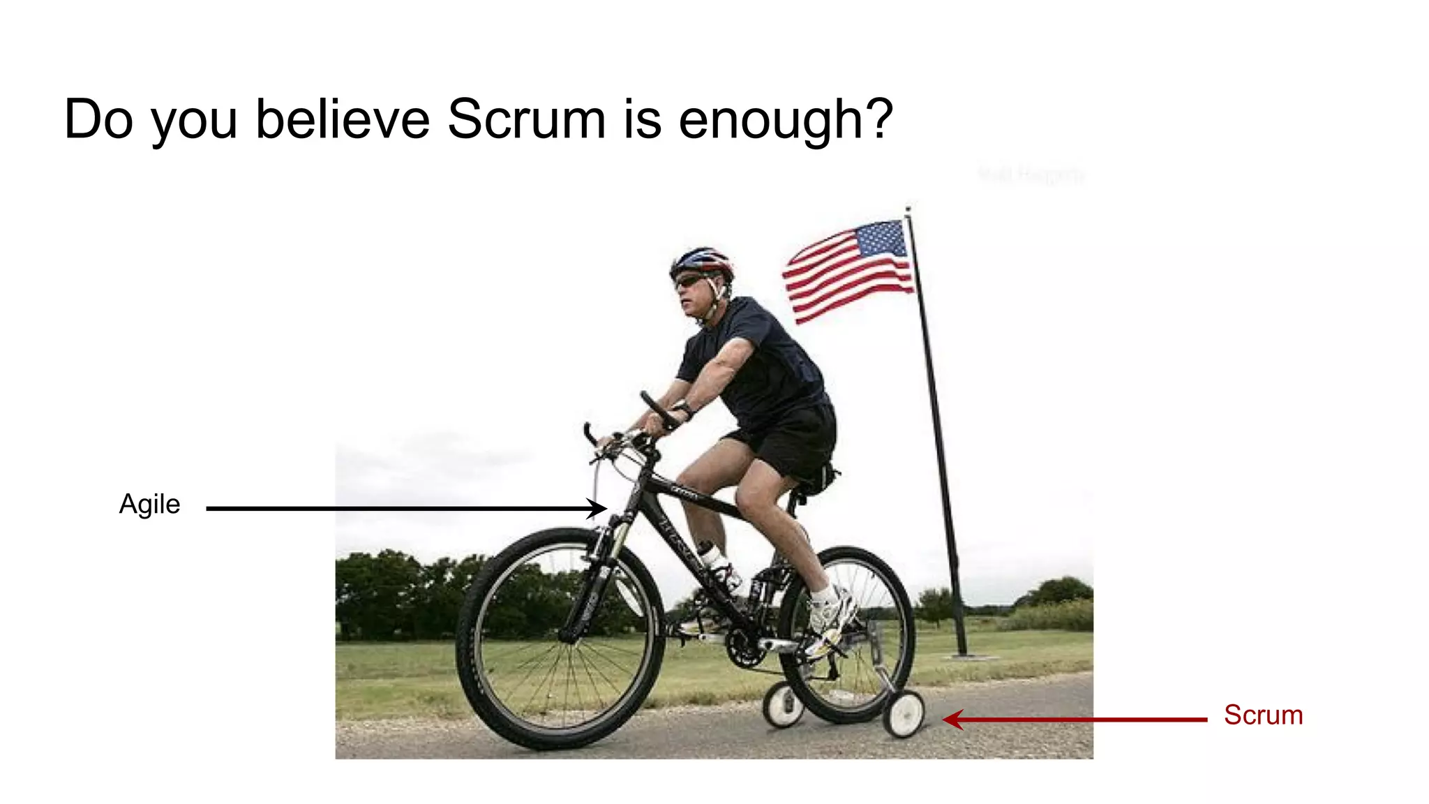 Do you believe Scrum is enough?
Scrum
Agile
 