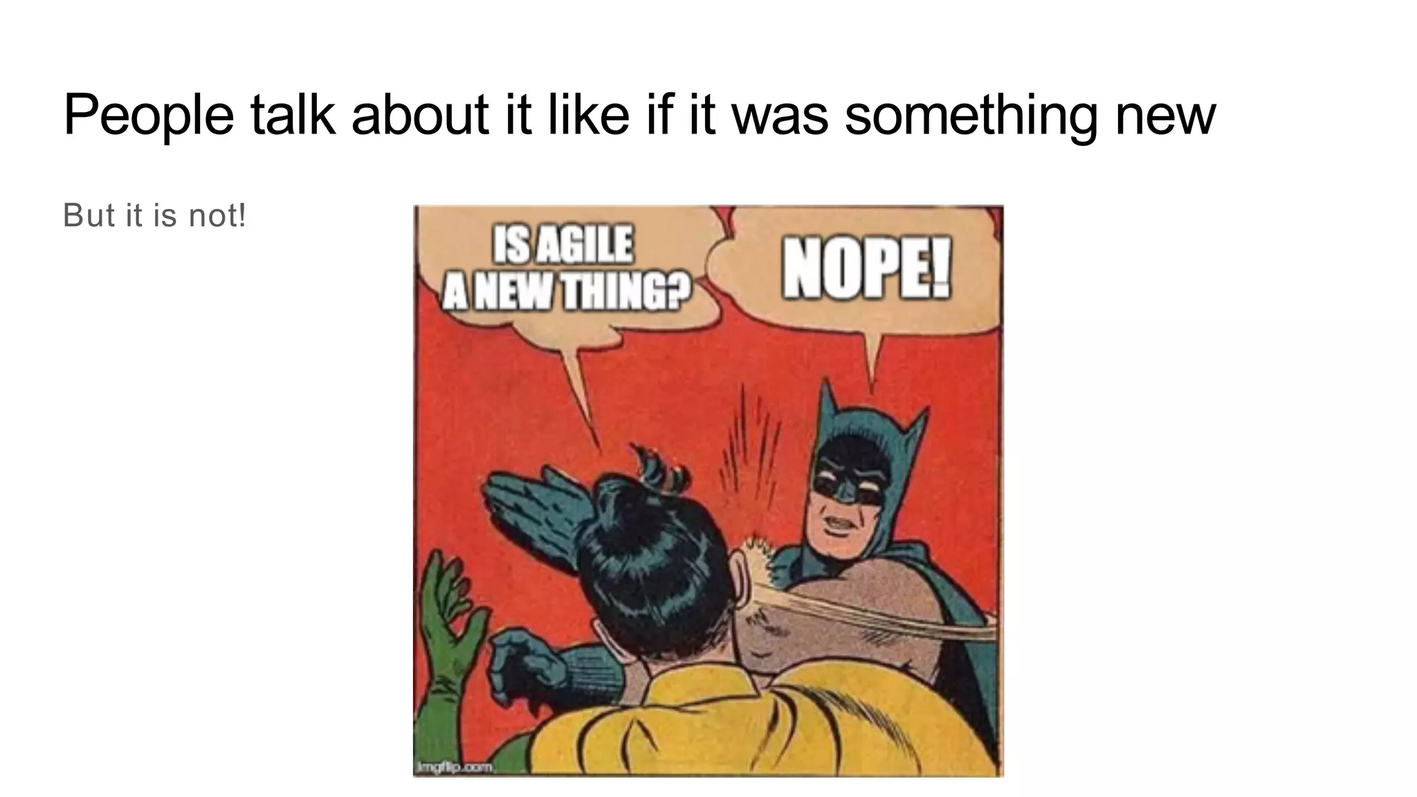 People talk about it like if it was something new
But it is not!
 