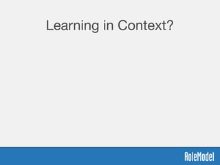 Learning in Context?
 