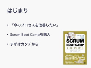Ϥޤ
? ΥץƤ
? Scrum Boot Campُ
? ޤϥ
 