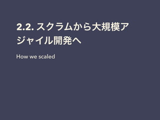 2.2. फҎģ
㥤_k
How we scaled
 