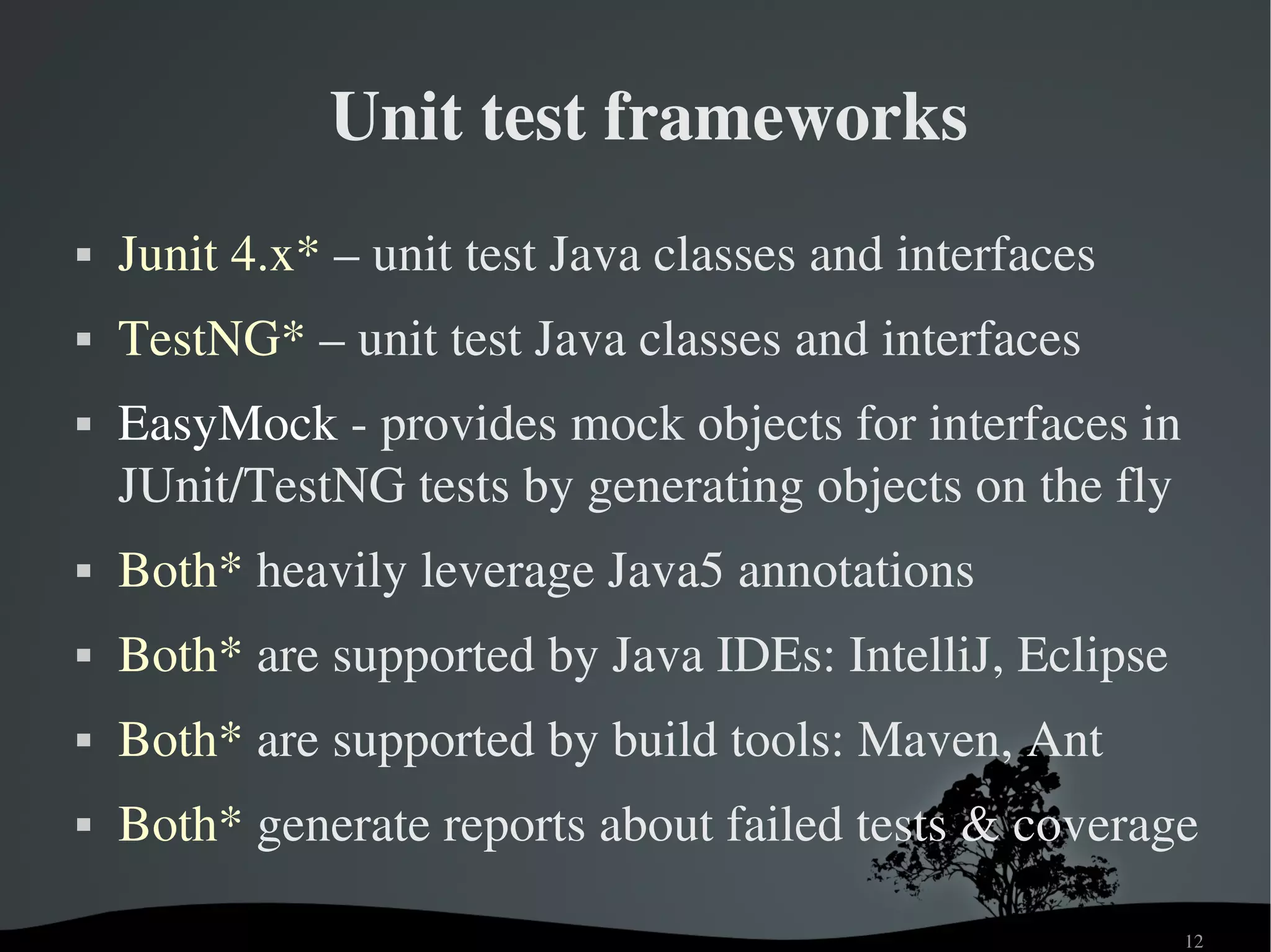 Agile Java Testing With Open Source Frameworks