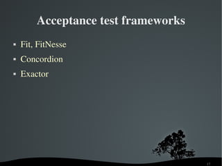 Agile Java Testing With Open Source Frameworks