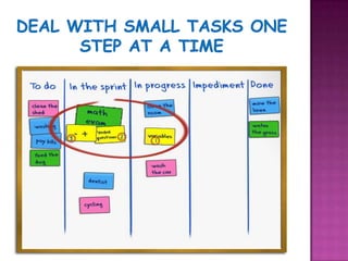 Control the load of your tasksAdding value to our family day to day tasks. Do only what you can.