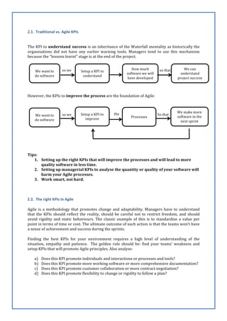 Agile KPIs vs. Traditional KPIs – A mind shift | PDF