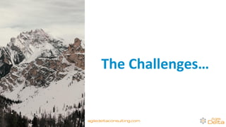 The Challenges…
agiledeltaconsulting.com
 