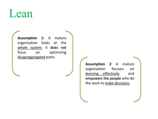 6. Build Quality In7. …Optimize the Whole