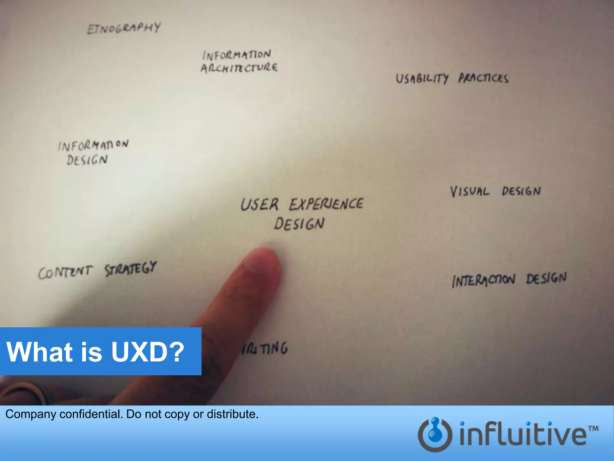 What is UXD?

Company confidential. Do not copy or distribute.
 
