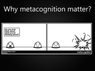 Why metacognition matter?
