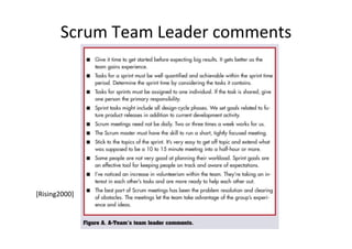 Scrum	
  Team	
  Leader	
  comments	
  
[Rising2000]	
  
 
