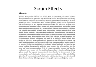 Scrum	
  Eﬀects	
  
 